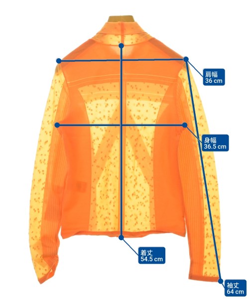 Mame Kurogouchi（マメクロゴウチ）Tシャツ・カットソー オレンジ サイズ:2(M位) レディース/2200655652342