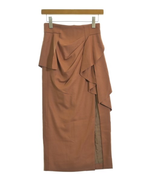 Mame Kurogouchi(マメ　クロゴウチ)ロング・マキシ丈スカート オレンジ サイズ:1(S位)/2200655024156