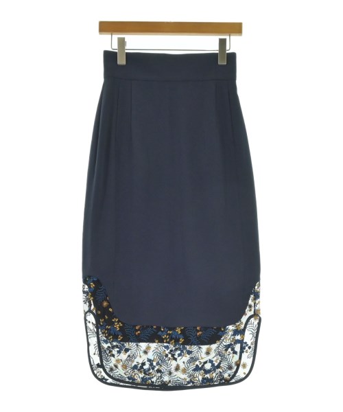 Mame Kurogouchi（マメクロゴウチ）ロング・マキシ丈スカート 紺 サイズ:1(S位) レディース/2200656872046