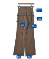 Mame Kurogouchi（マメクロゴウチ）スラックス 茶 サイズ:1(S位) レディース/2200654344040