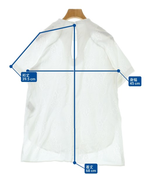 Mame Kurogouchi（マメクロゴウチ）Tシャツ・カットソー 白 サイズ:1(S位) レディース/2200661345047