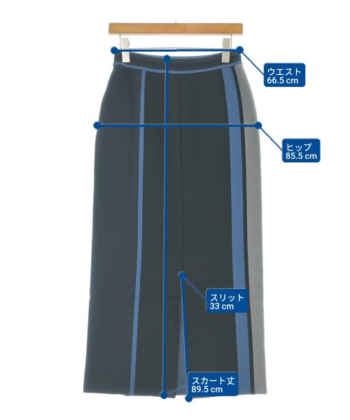 Mame Kurogouchi（マメクロゴウチ）ロング・マキシ丈スカート 黒 サイズ:2(M位) レディース/2200658707056