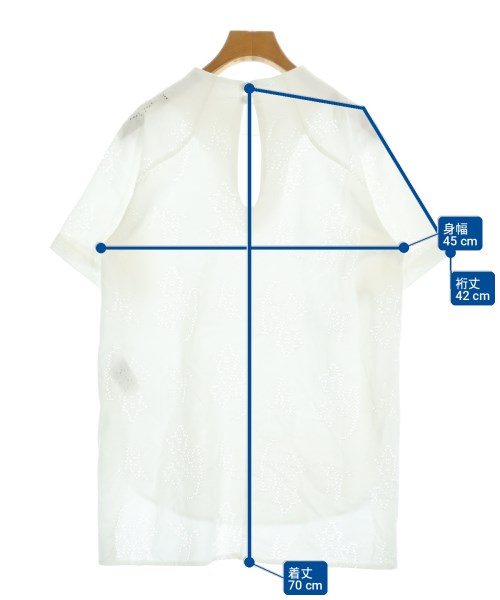 Mame Kurogouchi（マメクロゴウチ）Tシャツ・カットソー 白 サイズ:1(S位) レディース/2200714549040