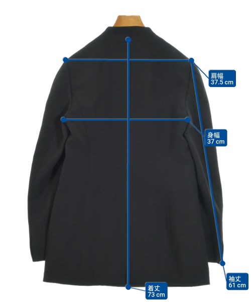 Mame Kurogouchi（マメクロゴウチ）カジュアルジャケット 黒 サイズ:2(M位) レディース/2200636134096