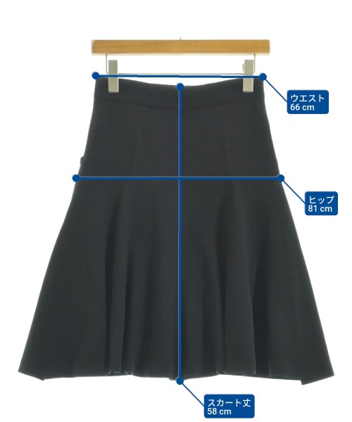 Mame Kurogouchi（マメクロゴウチ）ひざ丈スカート 黒 サイズ:1(S位) レディース/2200644979016