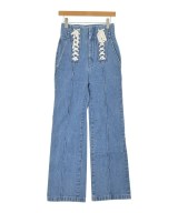 Mame Kurogouchi（マメクロゴウチ）デニムパンツ 青 サイズ:1(S位) レディース/2200645976052