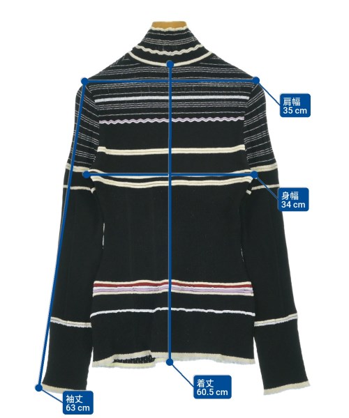 Mame Kurogouchi（マメクロゴウチ）ニット・セーター 黒 サイズ:2(M位) レディース/2200654217030