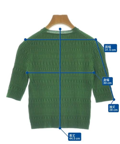 Mame Kurogouchi（マメクロゴウチ）ニット・セーター 緑 サイズ:1(S位) レディース/2200663044153