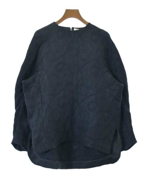Mame Kurogouchi(マメ　クロゴウチ)ブラウス 紺 サイズ:2(M位)/2200647053201