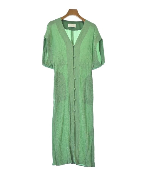 Mame Kurogouchi(マメ　クロゴウチ)シャツワンピース 緑 サイズ:2(M位)/2200661153062