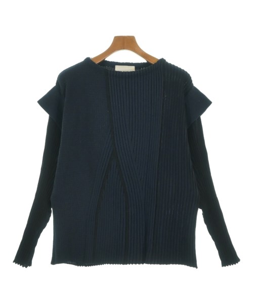 Mame Kurogouchi(マメ　クロゴウチ)ニット・セーター 紺 サイズ:1(S位)/2200661679401