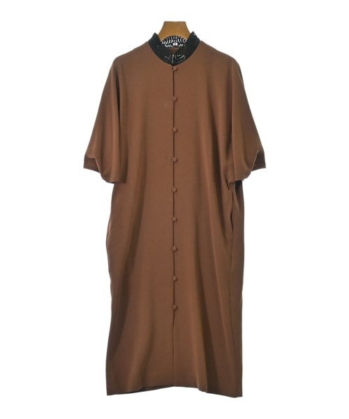 Mame Kurogouchi(マメ　クロゴウチ)ワンピース 茶 サイズ:1(S位)/2200661363058