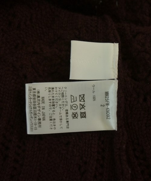 Mame Kurogouchi（マメクロゴウチ）ニット・セーター 茶 サイズ:2(M位) レディース/2200662250012