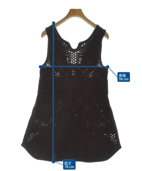 Mame Kurogouchi（マメクロゴウチ）ニット・セーター 茶 サイズ:2(M位) レディース/2200662250012