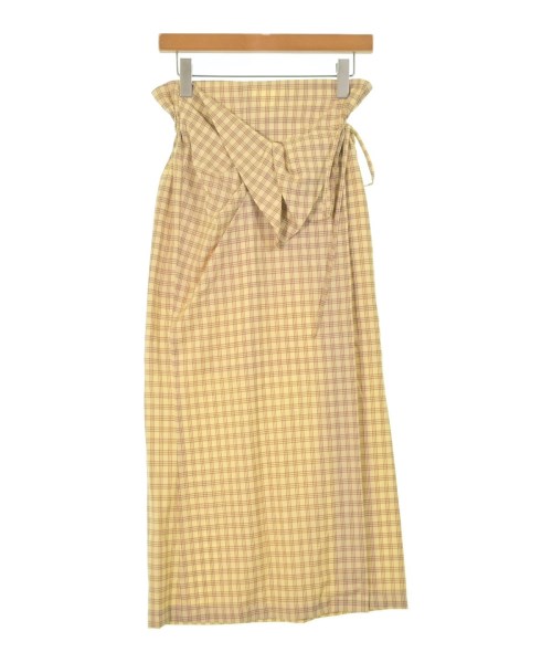 Mame Kurogouchi(マメ　クロゴウチ)ロング・マキシ丈スカート 黄 サイズ:1(S位)/2200662225041
