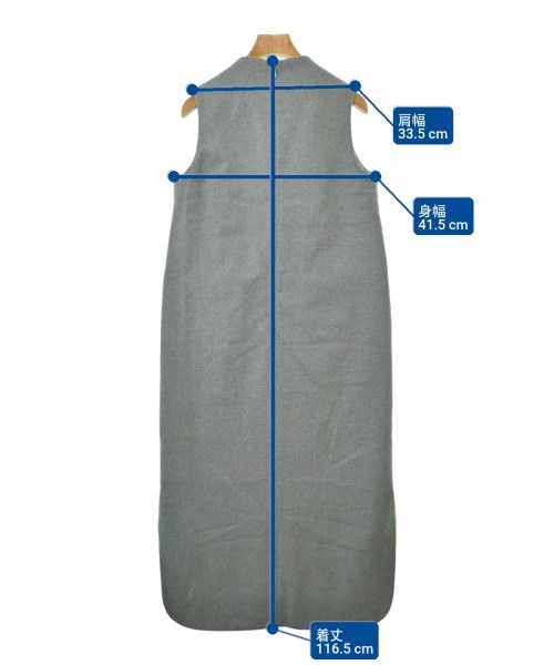 Mame Kurogouchi（マメクロゴウチ）ワンピース グレー サイズ:1(S位) レディース/2200667229198