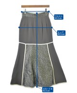 Mame Kurogouchi（マメクロゴウチ）ロング・マキシ丈スカート グレー サイズ:2(M位) レディース/2200668943024