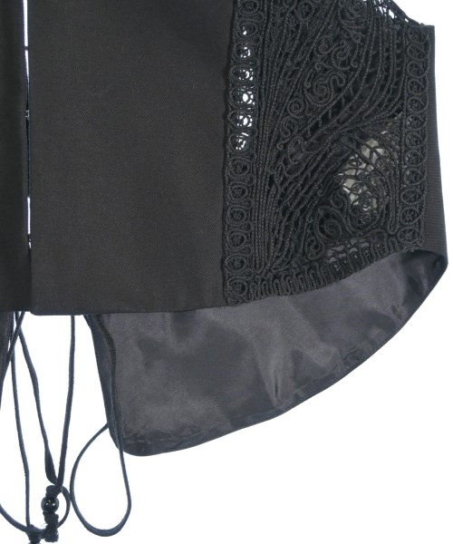 Mame Kurogouchi（マメクロゴウチ）ベスト 黒 サイズ:2(M位) レディース/2200671534011