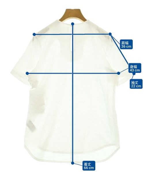 Mame Kurogouchi（マメクロゴウチ）Tシャツ・カットソー 白 サイズ:1(S位) レディース/2200713526592