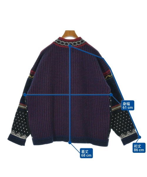iroquois（イロコイ）ニット・セーター 紺 サイズ:3(L位) メンズ/2200638468014