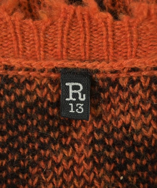 R13（アールサーティーン）ニット・セーター オレンジ サイズ:M メンズ/2200633784164
