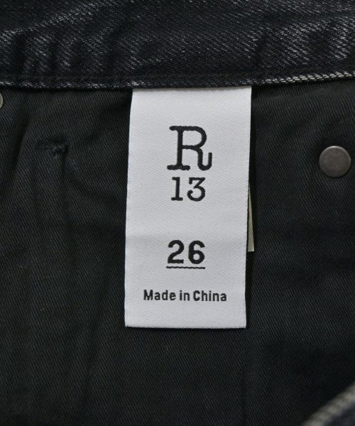 R13（アールサーティーン）デニムパンツ 黒 サイズ:26(XS位) メンズ/2200665073045