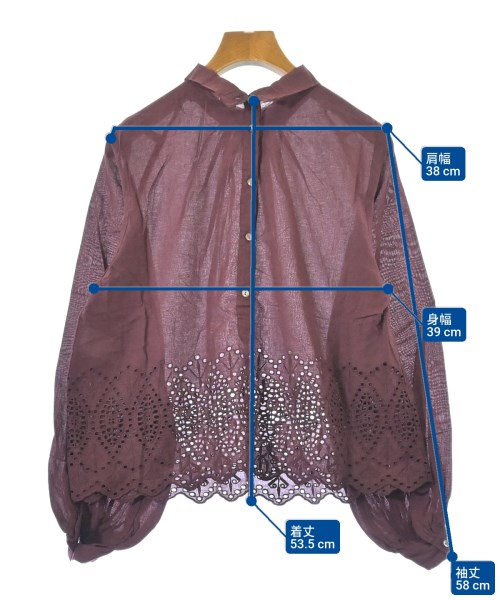 NE QUITTEZ PAS（ヌキテパ）ブラウス 赤 サイズ:-(L位) レディース/2200617711186