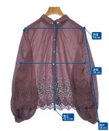 NE QUITTEZ PAS（ヌキテパ）ブラウス 赤 サイズ:-(L位) レディース/2200617711186