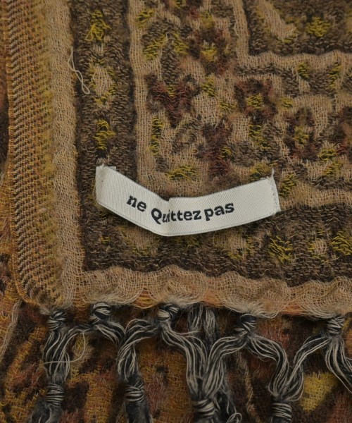 NE QUITTEZ PAS（ヌキテパ）ストール 茶 サイズ:- レディース/2200625708055