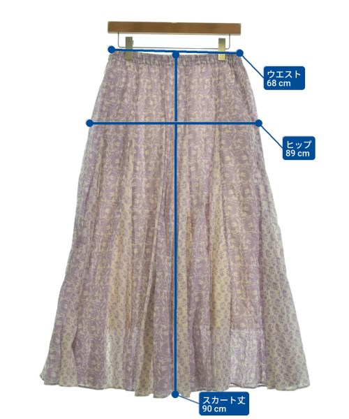 NE QUITTEZ PAS（ヌキテパ）ロング・マキシ丈スカート 紫 サイズ:-(M位) レディース/2200616385326