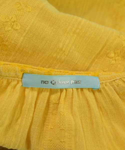 NE QUITTEZ PAS（ヌキテパ）ブラウス 黄 サイズ:F レディース/2200673944092