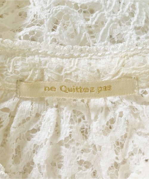 NE QUITTEZ PAS（ヌキテパ）ブラウス 白 サイズ:F レディース/2200695158088