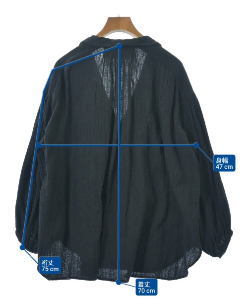 NE QUITTEZ PAS（ヌキテパ）カジュアルシャツ 黒 サイズ:F レディース/2200659042026