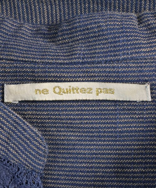 NE QUITTEZ PAS（ヌキテパ）ブラウス 紺 サイズ:M レディース/2200712506038