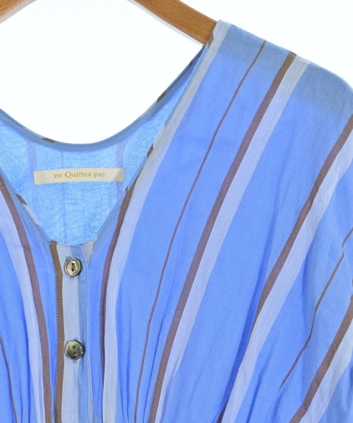 NE QUITTEZ PAS（ヌキテパ）シャツワンピース 青 サイズ:M レディース/2200632994021