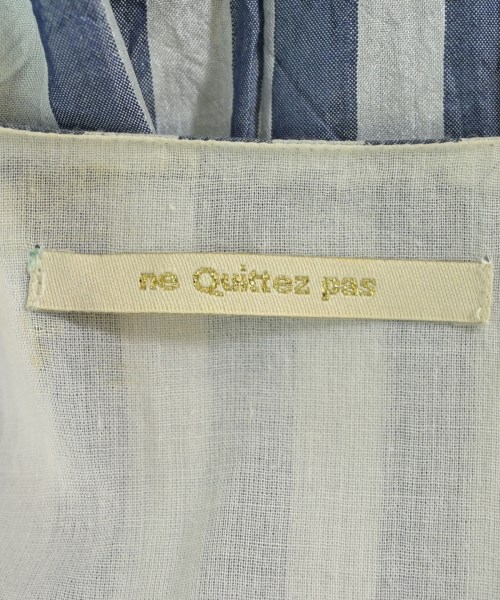 NE QUITTEZ PAS（ヌキテパ）シャツワンピース 青 サイズ:F レディース/2200635240026