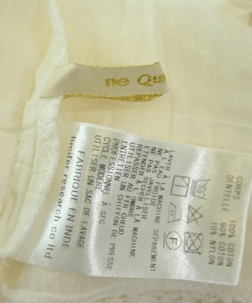 NE QUITTEZ PAS（ヌキテパ）ブラウス 白 サイズ:F レディース/2200705715034