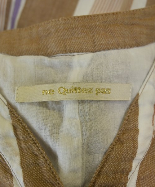 NE QUITTEZ PAS（ヌキテパ）シャツワンピース 茶 サイズ:M レディース/2200706870237