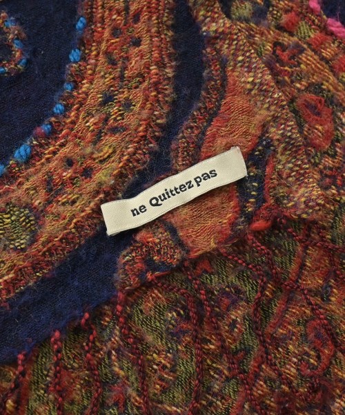 NE QUITTEZ PAS（ヌキテパ）ストール 赤 サイズ:- レディース/2200661848081