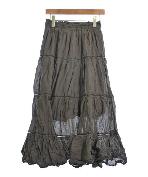 NE QUITTEZ PAS(ヌキテパ)ロング・マキシ丈スカート 茶 サイズ:S/2200666906236