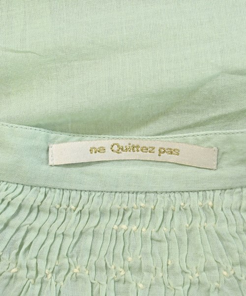 NE QUITTEZ PAS（ヌキテパ）ブラウス 緑 サイズ:F レディース/2200684991061