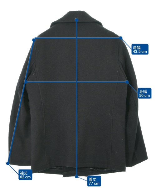 FIDELITY（フィデリティ）ピーコート 黒 サイズ:L メンズ/2200633948108