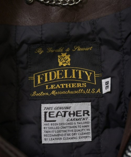 FIDELITY（フィデリティ）ライダース 茶 サイズ:38(L位) メンズ/2200627836046