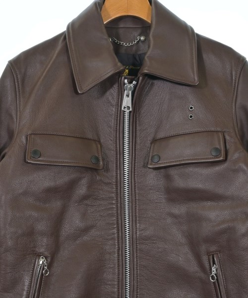 FIDELITY（フィデリティ）ライダース 茶 サイズ:38(L位) メンズ/2200627836046