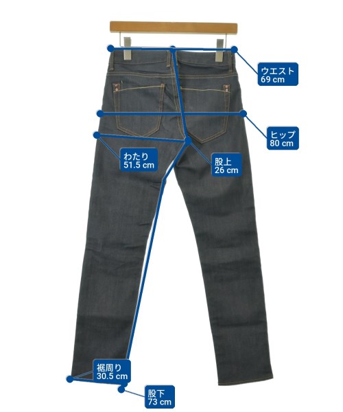 Rivet&Blue（リベットアンドブルー）デニムパンツ 紺 サイズ:24(S位) レディース/2200732686086