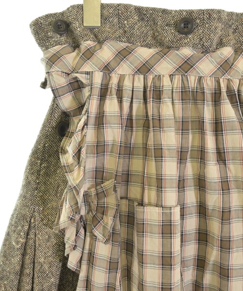 keisuke kanda（ケイスケカンダ）ひざ丈スカート 茶 サイズ:F レディース/2200655417019