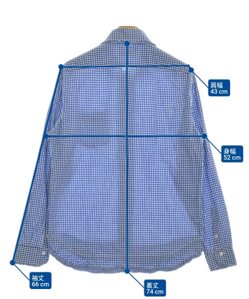 keisuke kanda（ケイスケカンダ）カジュアルシャツ 青 サイズ:3(L位) メンズ/2200665391101