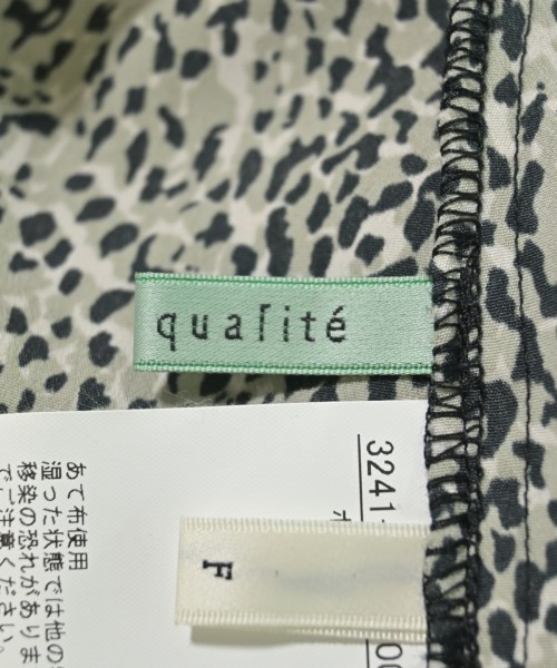 qualite（カリテ）ワンピース カーキ サイズ:F レディース/2200635564047