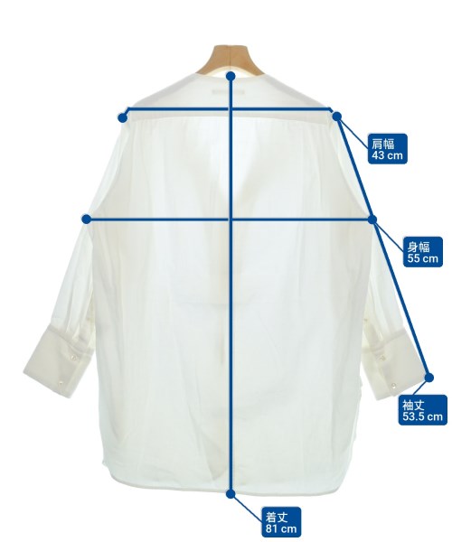 qualite（カリテ）カジュアルシャツ 白 サイズ:38(M位) レディース/2200626288013