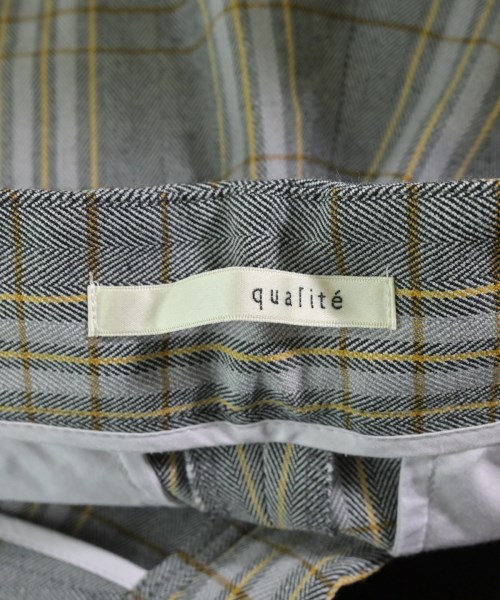 qualite（カリテ）スラックス グレー サイズ:36(S位) レディース/2200629075085